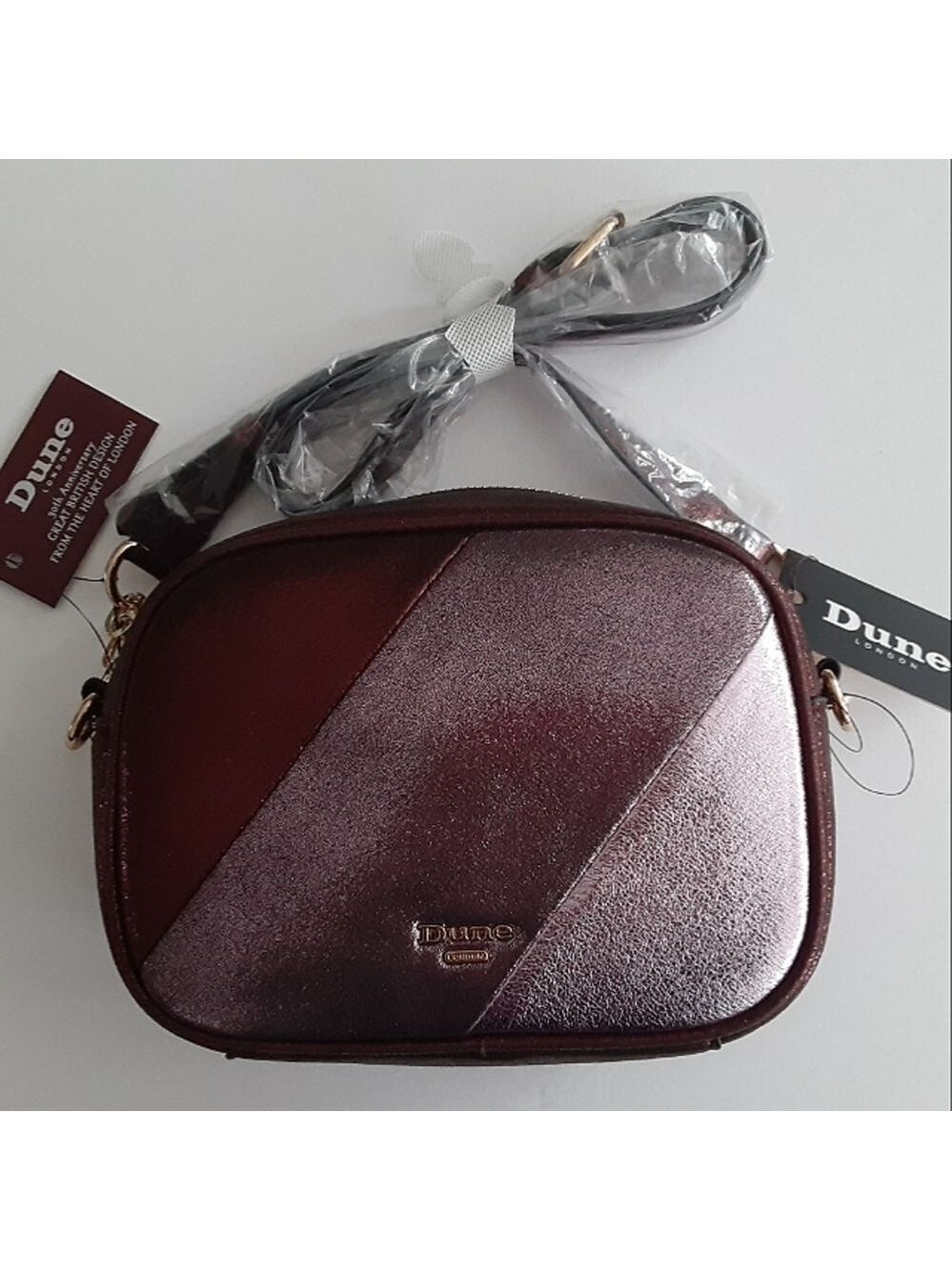Dune London Crossbody Metallic Bag New